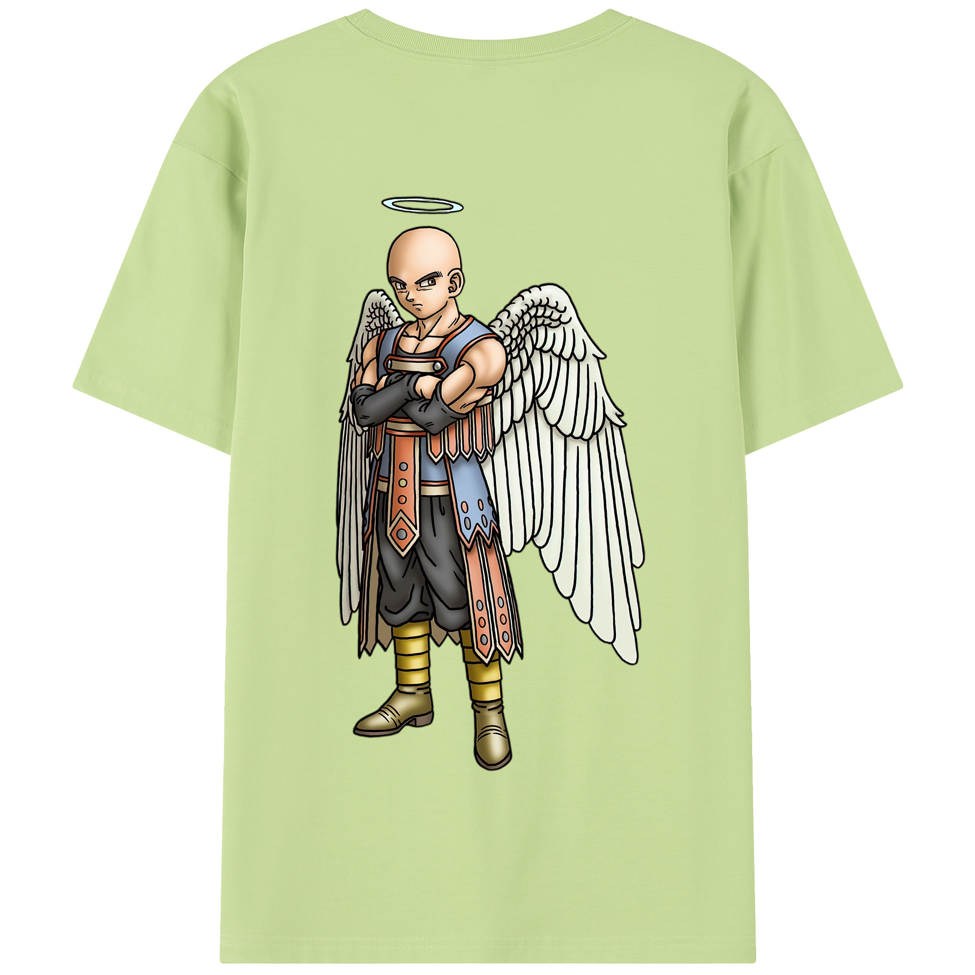 （画像用） ドラゴンクエスト Doragon Kuesuto Dragon Quest 綿100％半袖Tシャツ（背面プリント）